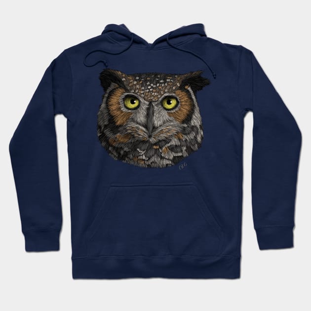 Great Horned Owl Hoodie by Walking in Nature